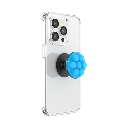 PopSockets - Empuñadura para teléfono a Base de Plantas con Soporte expandible, Agarre calcomanía, PopSockets ecológicos para teléfono - Popper translúcido Azul eléctrico