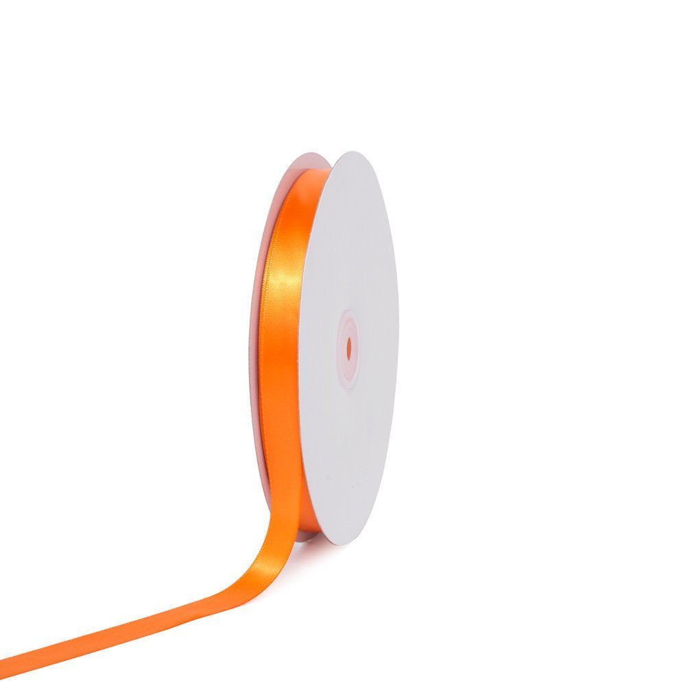 Creative Ideas Listón de Satén Liso - Naranja - 5 - 8" x 100 yd