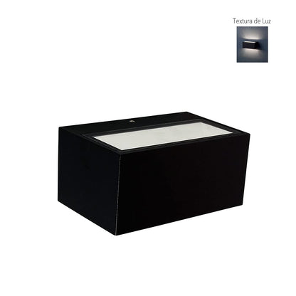 Tecnolite Lámpara de Exterior LED para Sobreponer HLED-370/N, 9 W, Luz Blanca Neutra, Negro