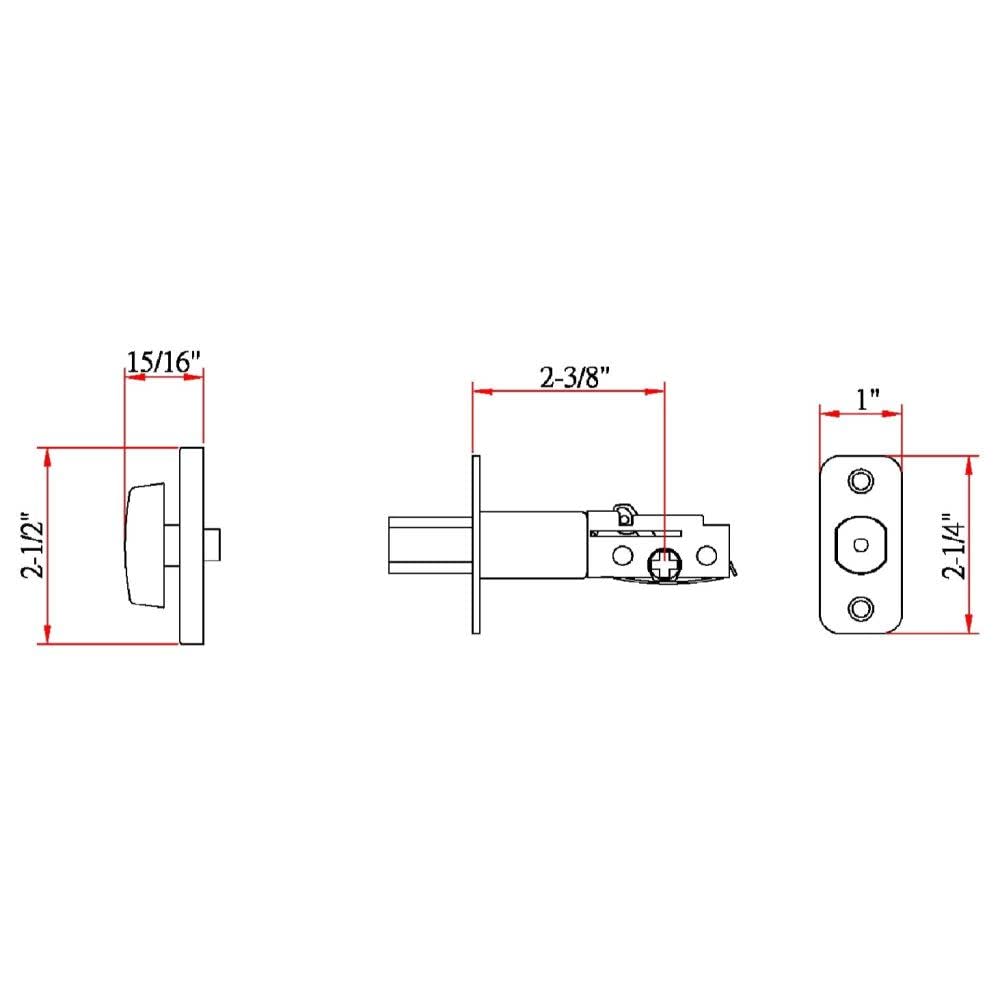 Design House 750869 Pro Series, Cerrojo de seguridad de una cara, bronce aceitado