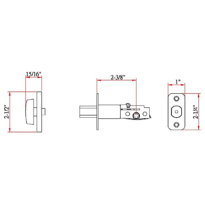 Design House 750869 Pro Series, Cerrojo de seguridad de una cara, bronce aceitado