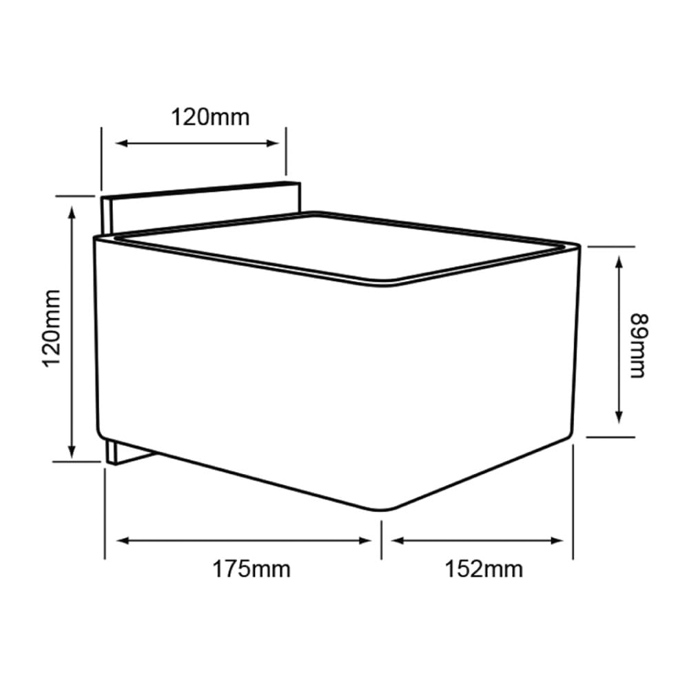 Tecnolite Lámpara de Interior Sobreponer en pared, color Cristal Blanco TL-2021/B