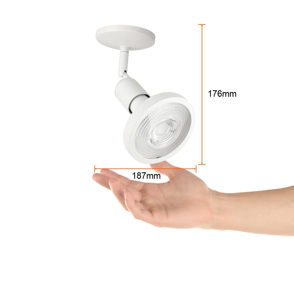 Tecnolite Lámpara Spot de Sobreponer Dirigible Potencia Máx. 90 W, Base E27, Foco PAR38 no incluido