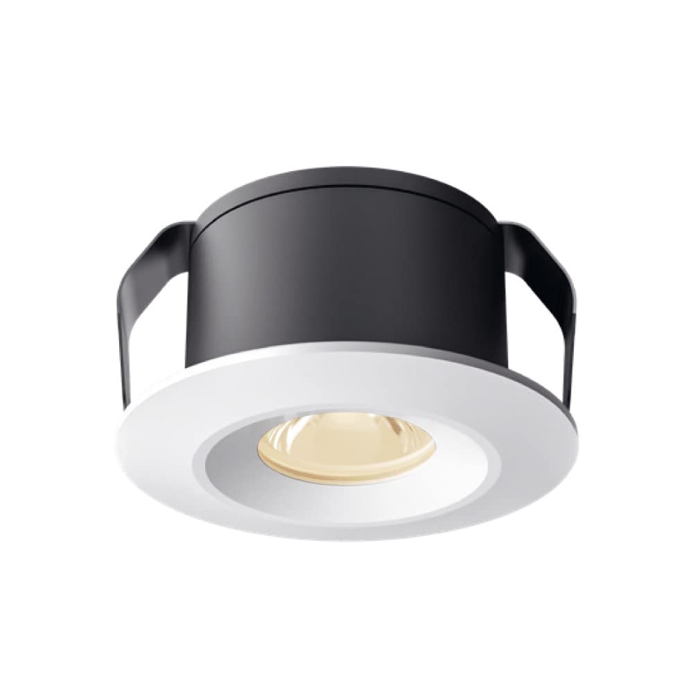 Tecnolite Lámpara Downlight LED Empotrable 1 W, IRC 95, Óptica Dark Light, Luz Suave Cálida, LED integrado