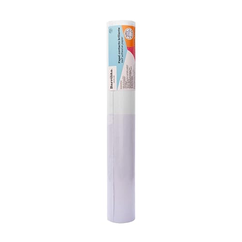 BARRILITO Papel Contacto Adhesivo Blanco 0.45 x 20m