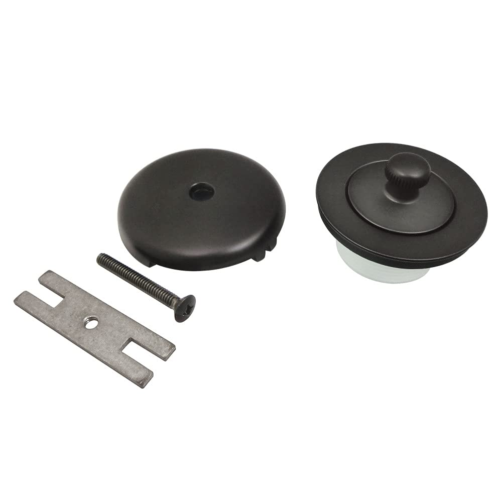 Kingston Brass DLT5301A5 Kit de drenaje de tina de elevación y giro, bronce aceitado, 3-1/8 pulgadas - Oil-Rubbed Bronze