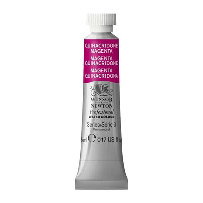 Winsor & Newton Acuarela Professional en Tubo 5 ml, Varios Colores - Tubo de 5 ml - 5 ml Tubo - Morado (Quinacridone Magenta 545)
