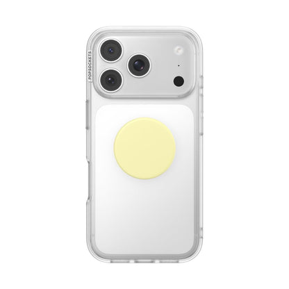 PopSockets - Soporte calcomanía para teléfono, Color Amarillo Mantequilla | Sujeción cómoda y segura, anticaídas, soporte, amarillo, mantequilla, invierno, copo de nieve