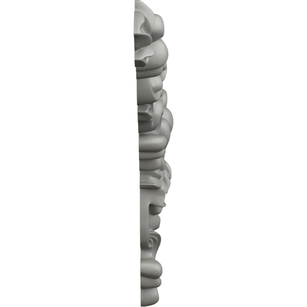 Ekena Millwork ONL12X16KI-L 11 3/4" W por 15 3/4" H por 1 3/8" P Kinsley Onlay, Izquierdo, Blanco