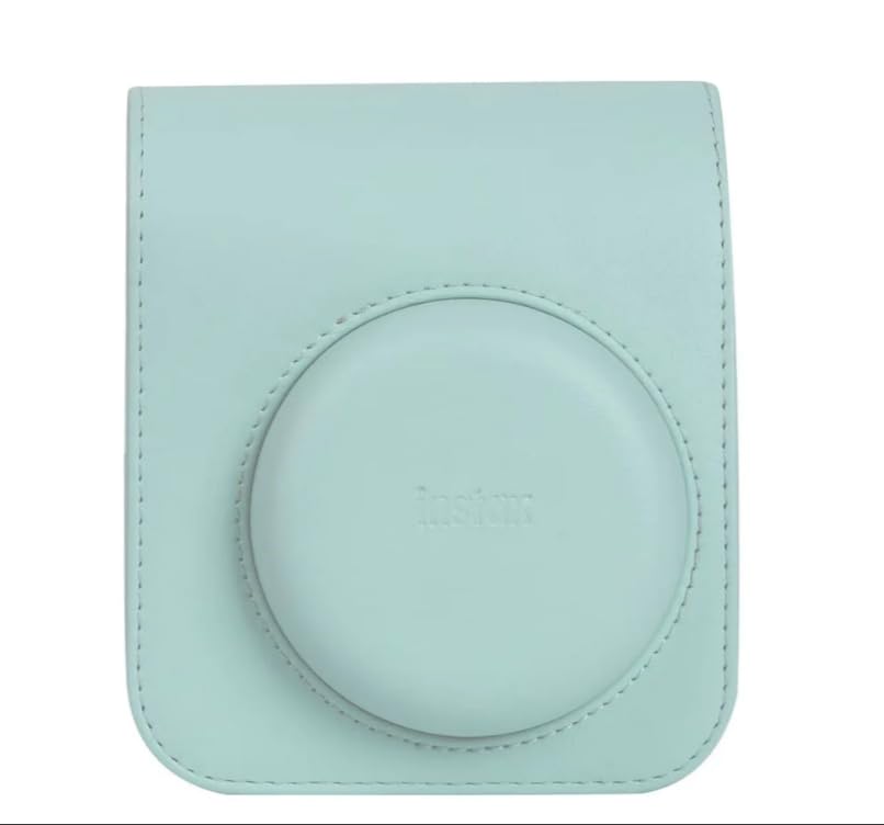 Fujifilm Funda de Piel Sintética para Cámara Instax Mini 12 - Verde - Funda Instax Mini