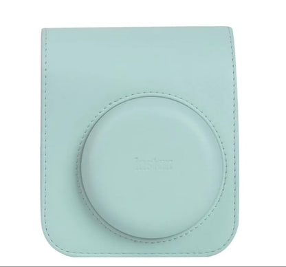 Fujifilm Funda de Piel Sintética para Cámara Instax Mini 12 - Verde - Funda Instax Mini