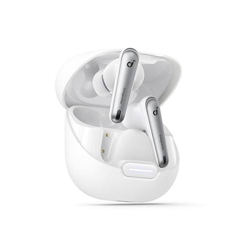 Soundcore by Anker Liberty 4 NC Audífonos Inalámbricos - Blanco | Cancelación de Ruido Activa Hasta 98.5%, Hi-Res Audio, 50h de Reproducción, Carga Inalámbrica, Bluetooth 5.3