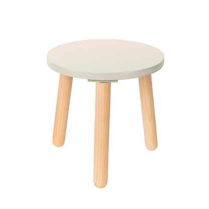 Duduk Banco de Madera Circular para Niños - 30 cm de largo x 30 cm de ancho x 30 cm de alto - Ostion