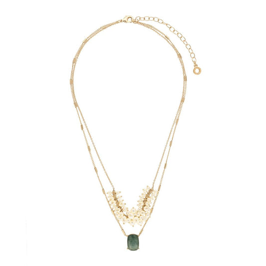 Anne Klein Collar Dorado Cuadrado Para Mujer