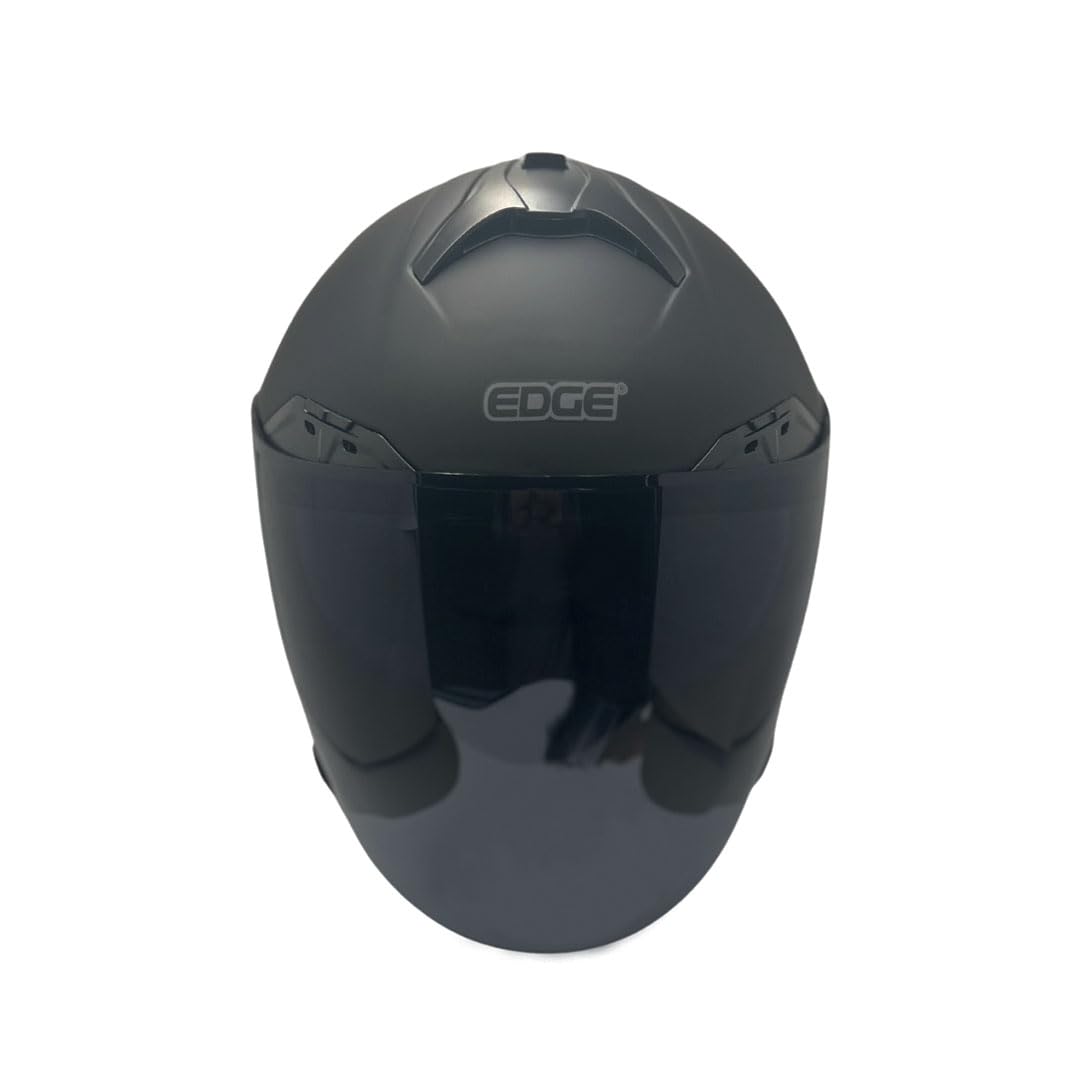 Casco Motocicleta Abierto Semi-Integral Marca Edge - Phoenix - Visor ANTIVAHO - Certificado Dot - Cascos Motocross Pegatina Pegatinas Protector