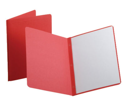 Oxford 52511 - Portadas para informes frontales y bordes, color rojo, tamaño carta, 25 por caja, - Rojo