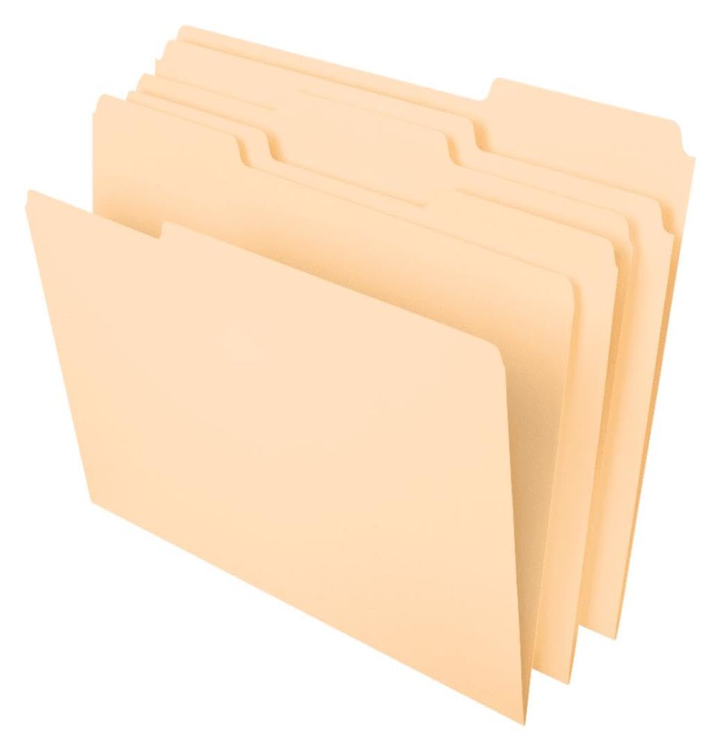 Pendaflex Essentials Fólder Manila Tamaño Carta - 1 - 3 Cut, 100 Box