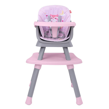 D´bebé Silla Alta 4 en 1 grow with me color rosa