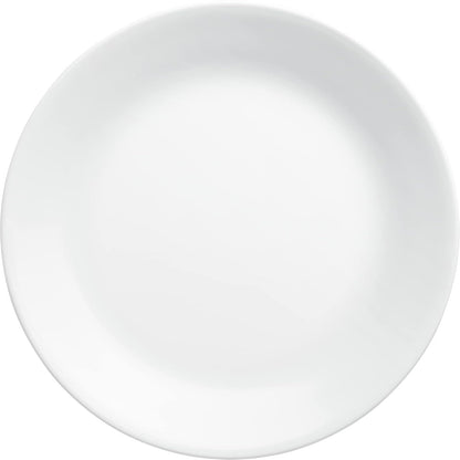 Corelle Vitrelle Juego de Vajilla 4-PC Dinner Plates | 10.25 pulgadas, resistente a virutas y grietas, color blanco, vidrio de triple capa, apto para lavaplatos y microondas