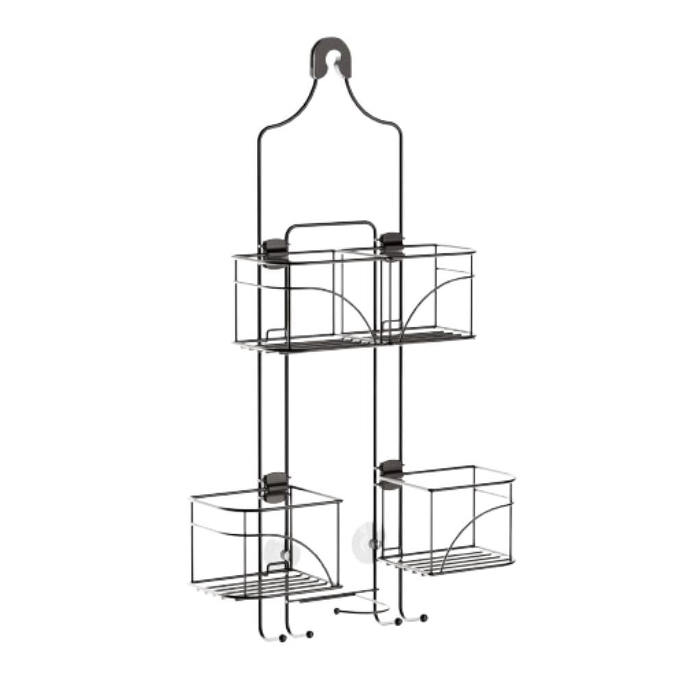Zenna Home Zenith Products 7446ss - Organizador de regadera Extensible para regadera de Mano o Botellas Altas, Bronce, 1