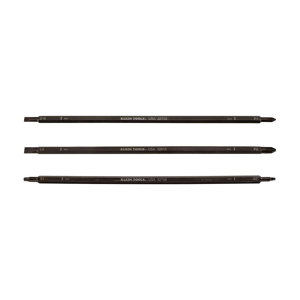 Klein Tools Juego de cuchillas repuesto longitud ajustable, paquete de 3
