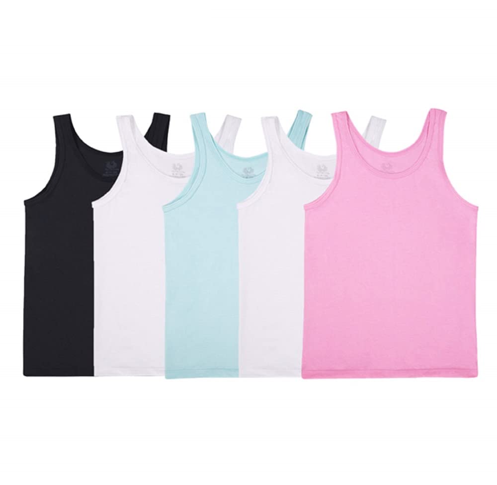 Fruit of The Loom Playera Jersey Tank de Algodón para Niña