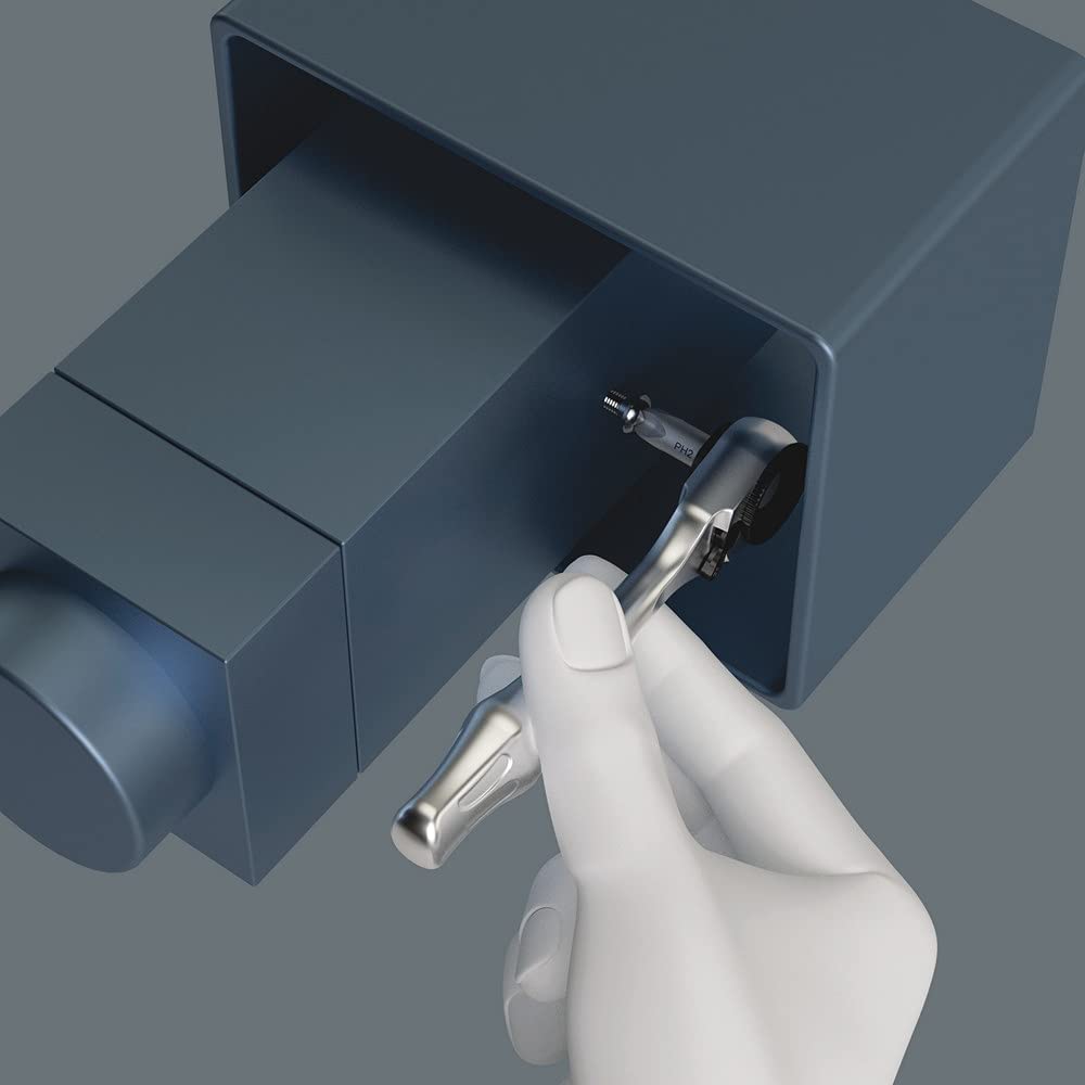 Wera - Trinquete de accionamiento cuadrado, 60 dientes, 1/4 pulgadas