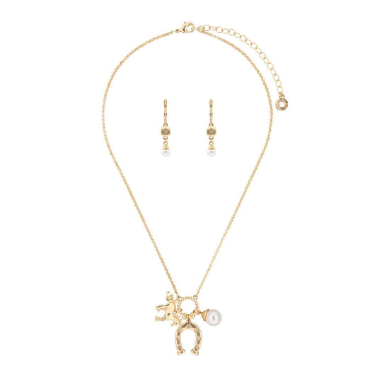 Anne Klein Boxsetcollar Dorado Herradura Para Mujer