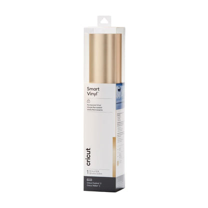 Cricut Smart Vinilo Permanente Shimmer, Corte sin Tapete para Explore 3 y Maker 3 - Matte Metallic - Champagne - 12ft Roll (13'x144')
