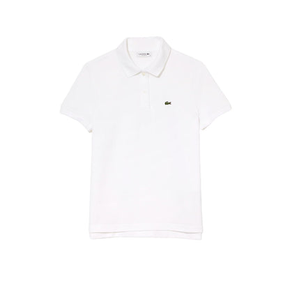 Lacoste Polo Petit Piqué Corte Regular Mujer - G - Blanco