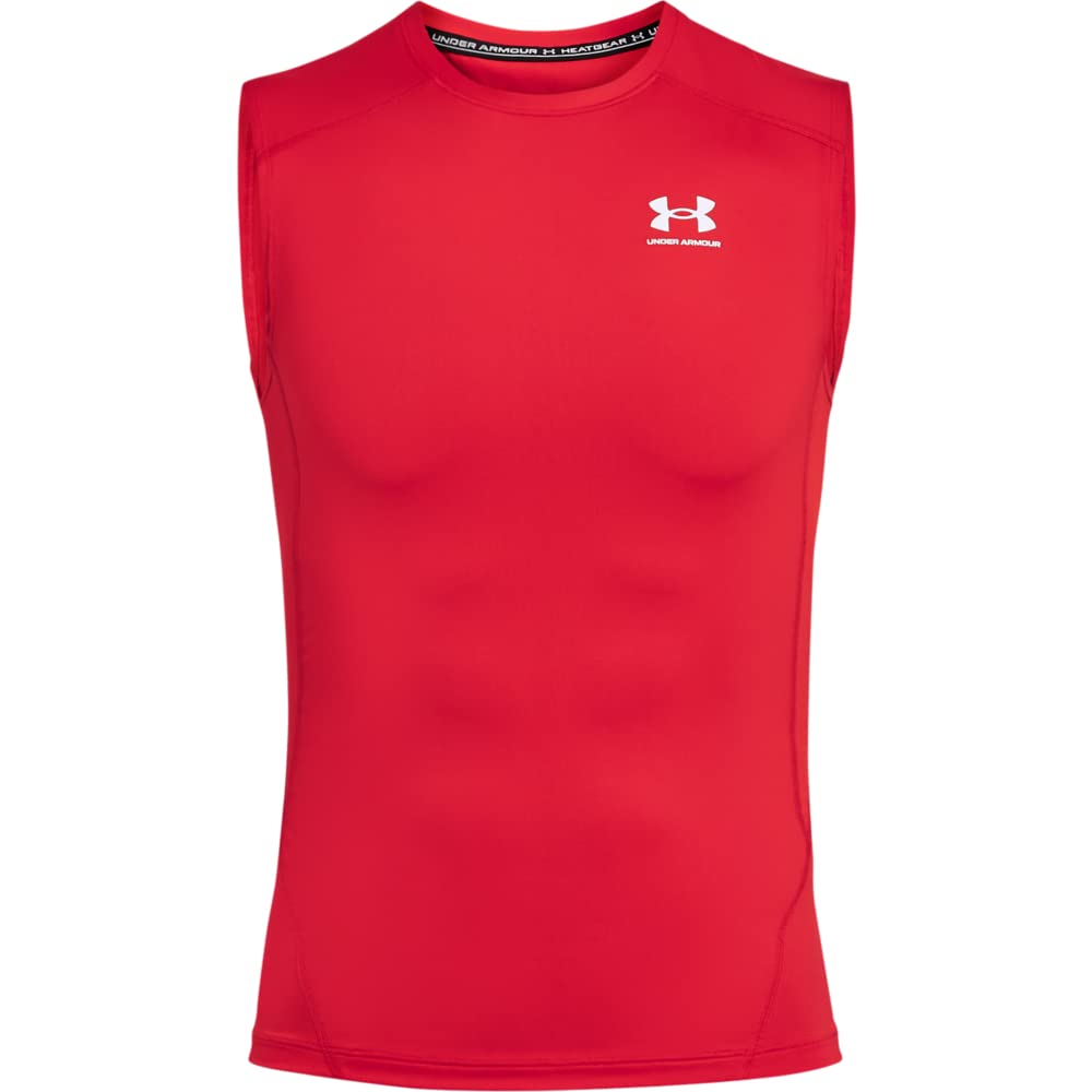 Under Armour Mens Armour Heatgear Compression Sleeveless T-Shirt