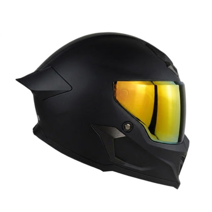 Casco Edge Integral Vortex Dot/ECE Negro Solido Mate Visor Rojo XL