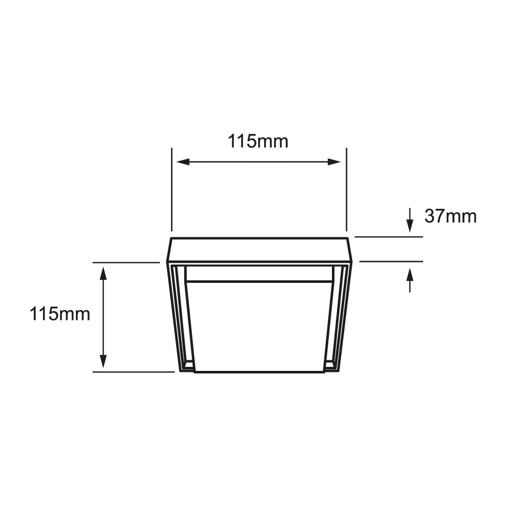 Tecnolite Lámpara Plafón LED de Sobreponer 15 W, Luz Suave Cálida, IP54, IK05, Interior y Exterior, LED integrado