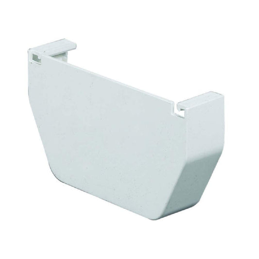 Amerimax Tapa de Canalón de Vinilo Blanco 5 Pulgadas Contemporáneo