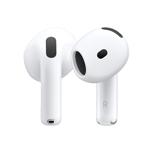 Audífonos inalámbricos AirPods 4 de Apple con Bluetooth, Cancelación Activa de Ruido, Modo Ambiente, Audio Espacial Personalizado, Estuche de Carga con USB-C, Carga inalámbrica, Chip H2