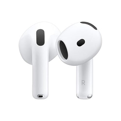 Audífonos inalámbricos AirPods 4 de Apple con Bluetooth, Cancelación Activa de Ruido, Modo Ambiente, Audio Espacial Personalizado, Estuche de Carga con USB-C, Carga inalámbrica, Chip H2
