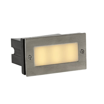 Tecnolite - Luz de Cortesía LED Exterior Empotrable 0.6 W, Luz Cálida Brillante, IP54, No atenuable, LED Integrado
