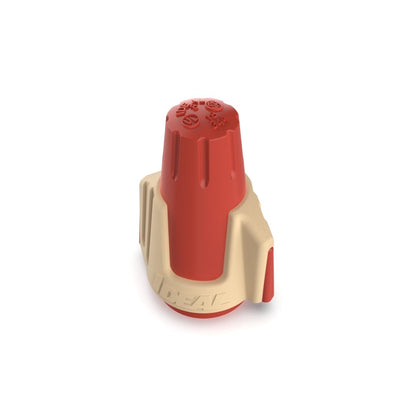 IDEAL Electrical Twister PRO (30-144) Conector de alambre rojo/café, caja de 50 - Tuercas de alambre de torsión suaves para 22 a 8 AWG con SureGrip Comfort Overmold