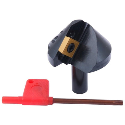 HHIP 2001-0038 Herramienta indexable para avellanar y chaflán de 1/2-1-3/4 pulgadas, 82 grados