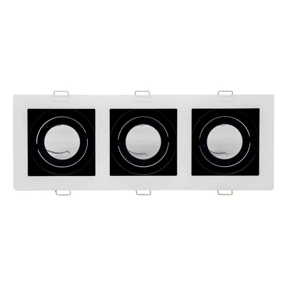 Empotrable Dirigible Para Spot Triple Color Blanco Max. 50W, Base MR16, Apertura 120°