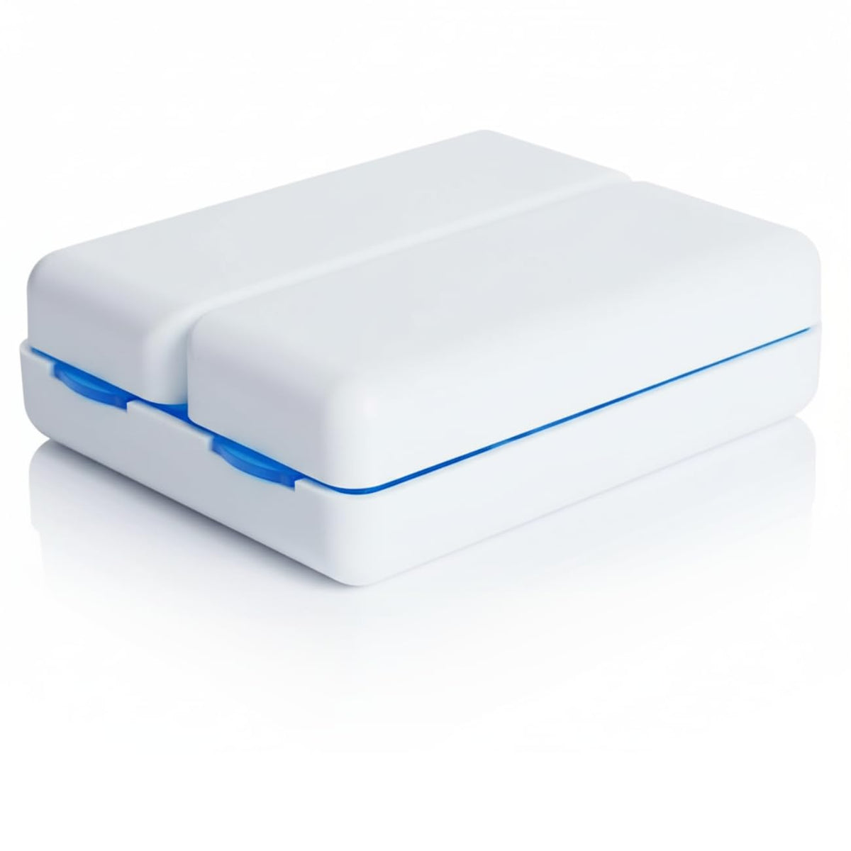 Pastillero de plástico plegable con broche magnético y 8 compartimentos.Organizador de pastillas y medicinas. Pastillero portatil
