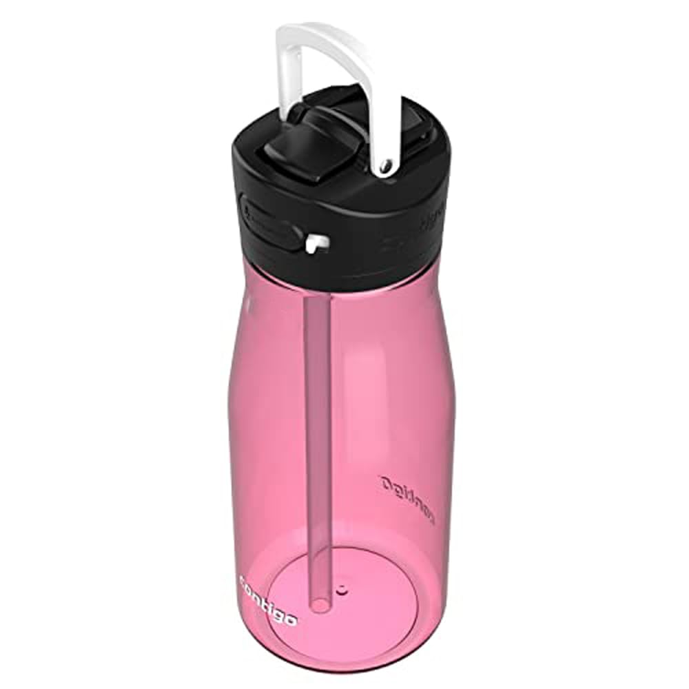 Contigo Botella de Agua Plástico Libre de BPA 710 ML Azalea con Popote Ashland Chill 2.0 Antiderrames Seguro para Viajar