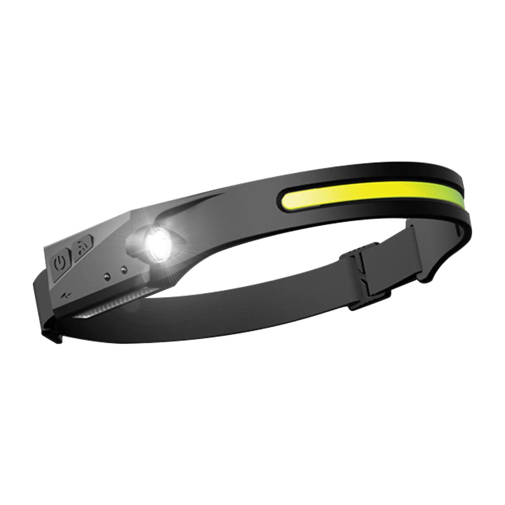 Tecnolite Lámpara de Cabeza Recargable 3 W/ 5 W - Tecnolite Luz de Día, Sensor de Encendido, Intensidad Regulable, Batería Integrada USB-C, LED integrado