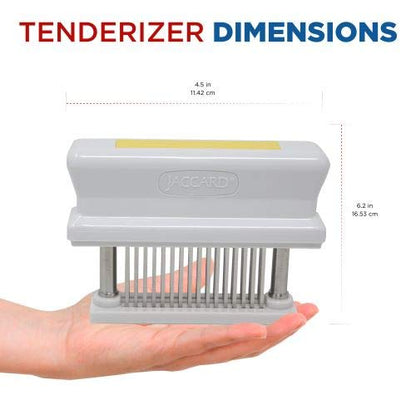Jaccard 200348T, ablandador de carne duradero de 48 hojas con aguja afilada de acero inoxidable, artilugio de cocina para ablandar pollo, carne de res, cerdo, ternera, barbacoa, amarillo