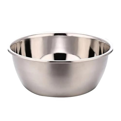 Aleissi | Bowl, Ensaladera, Tazón de Acero Inoxidable Grande de 30cm x 12cm, Ideal para Ensaladas, Mezclar y Batir