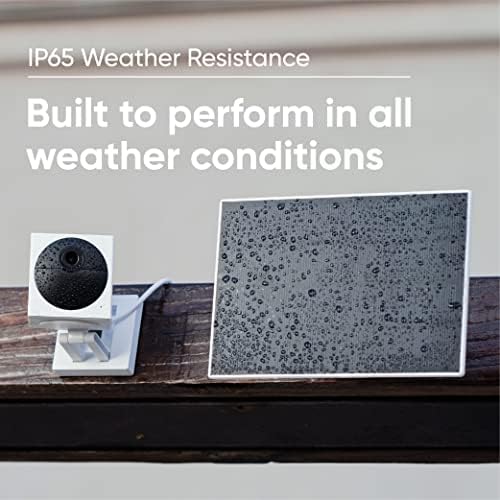WYZE - Panel solar compatible con Wyze Cam Outdoor v1/v2 y Battery Cam Pro, potencia continua con carga de 2,5 W y 5 V