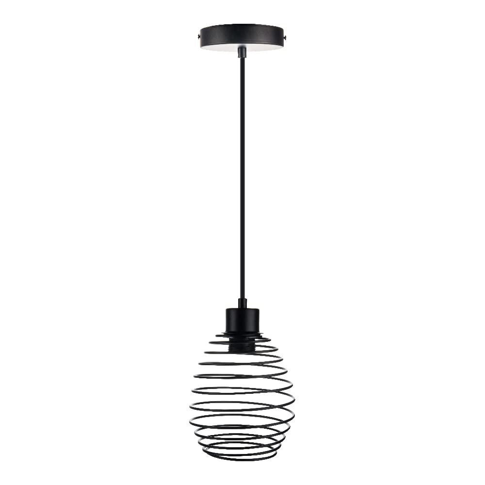 Tecnolite Lámpara Colgante de Metal 1.50 m de Altura, Potencia Máx. 60 W, 1 Base E27, No incluye foco