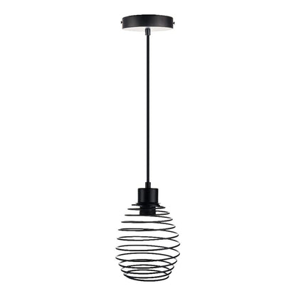 Tecnolite Lámpara Colgante de Metal 1.50 m de Altura, Potencia Máx. 60 W, 1 Base E27, No incluye foco