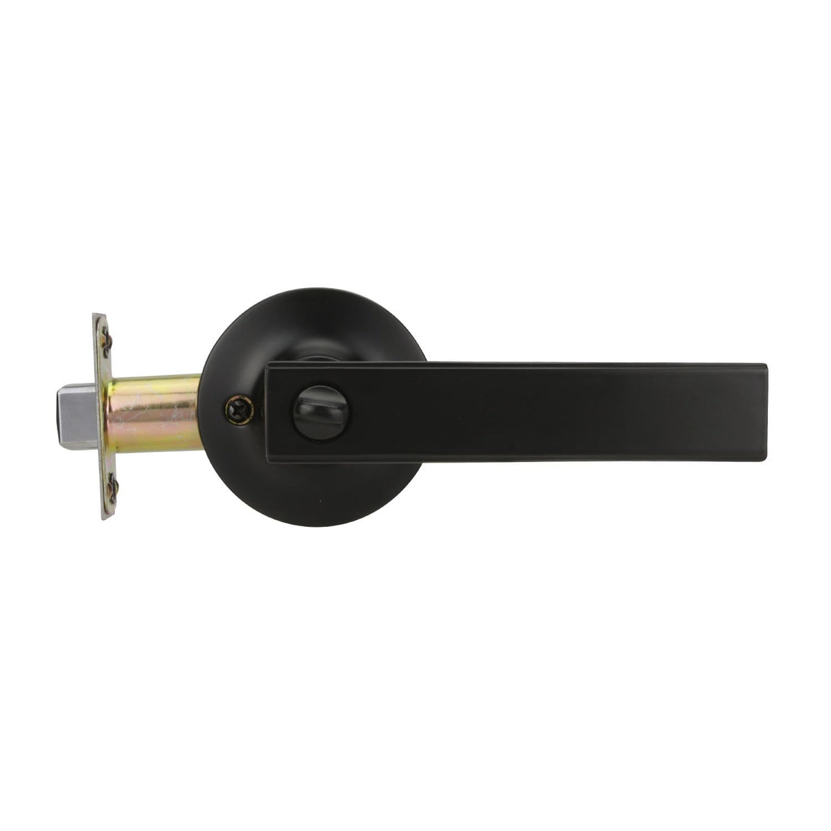 Phillips Manija Cipres Baño Negro | Cerradura Tubular con Privacidad | Acabado Negro Mate Premium | Puertas 35-45mm | Incluye Llaves y Garantía