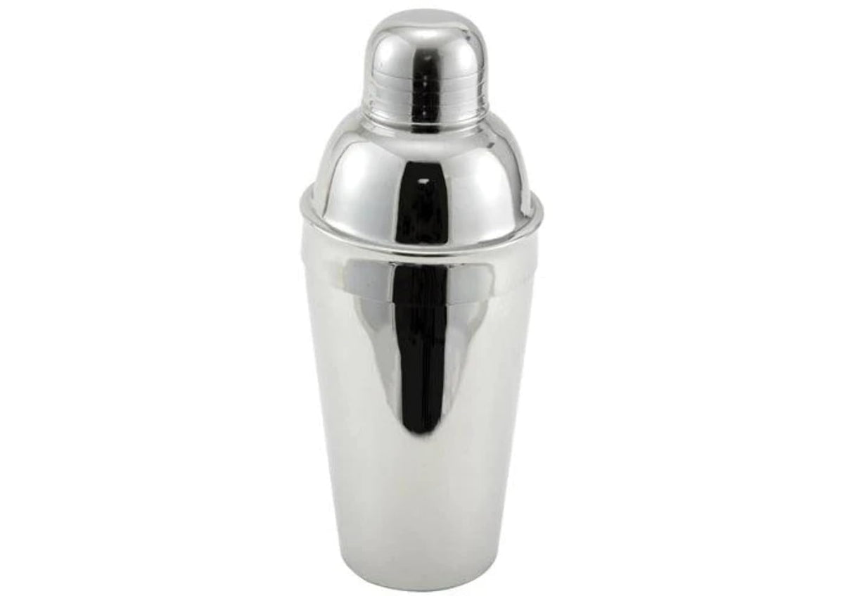 Winco Juego de coctelera de acero inoxidable de 3 piezas, 16 onzas